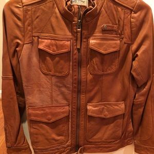 Lucky Brand Ladies leather coat Sz med